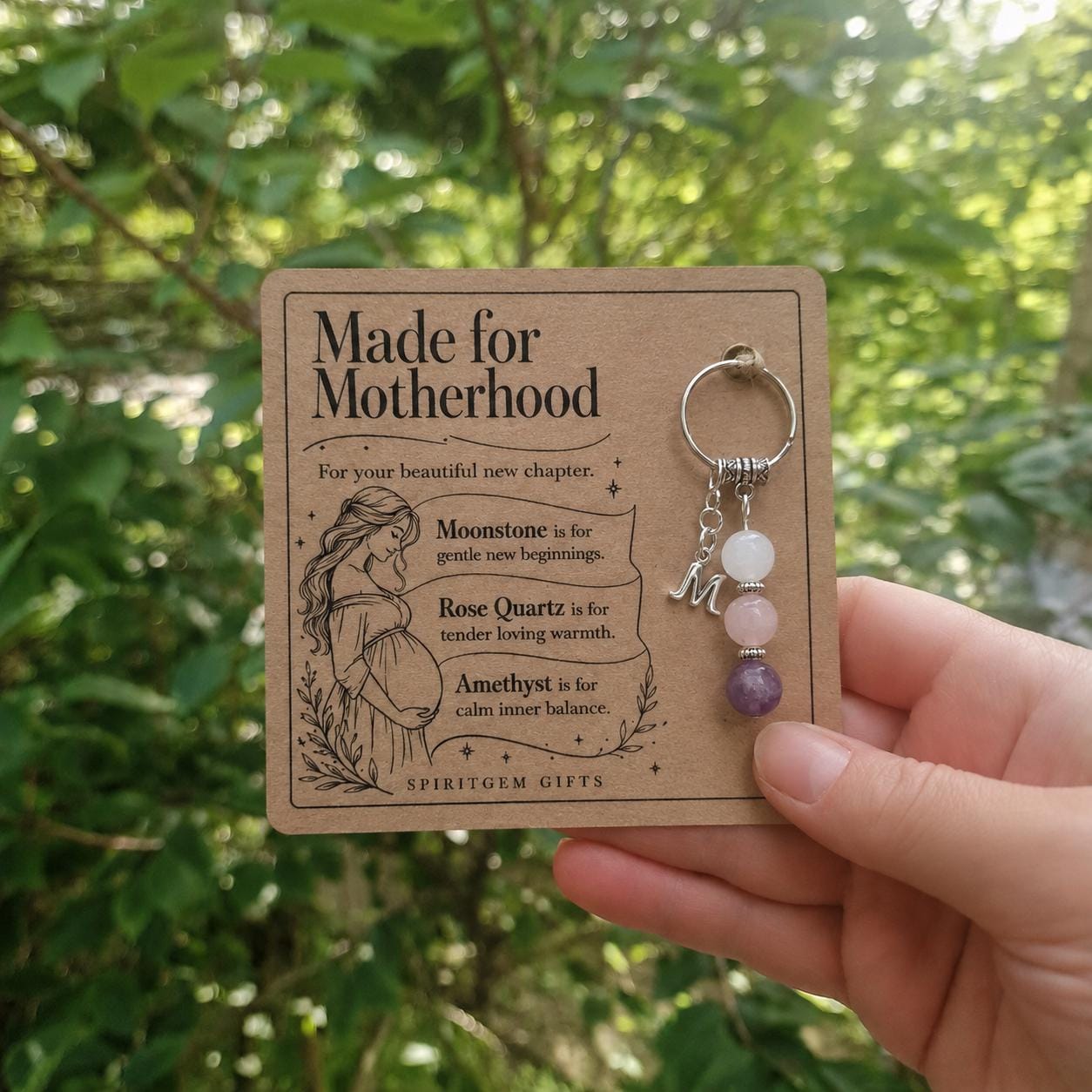 Gifts for Mum - personalised crystal keyring gifts