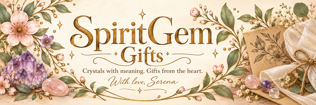 SpiritGemGifts. Crystals with meaning. Gifts from the heart. With love, Serena.