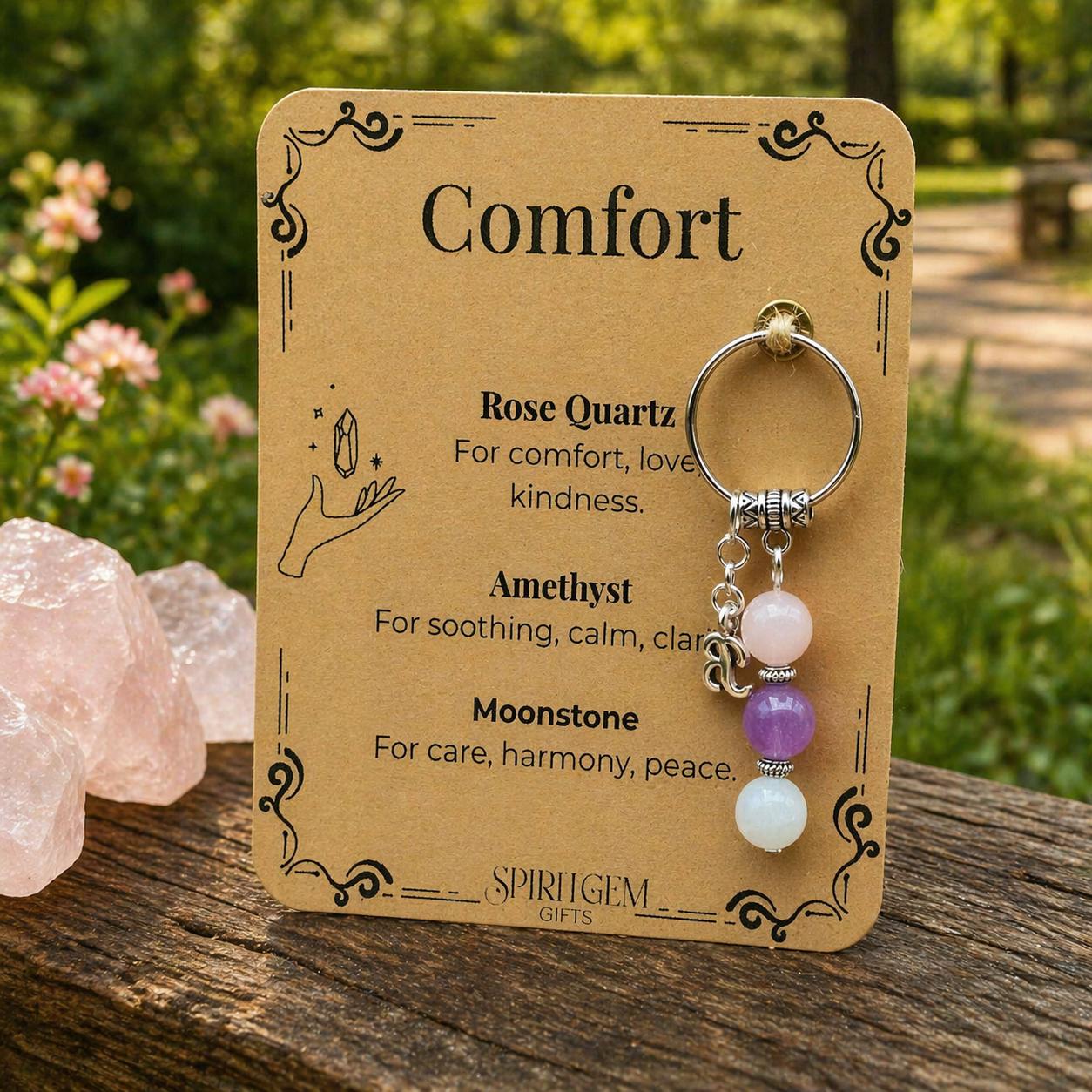 Memorial Gift, In Loving Memory Crystal Keyring, Personalised Remembrance Keepsake