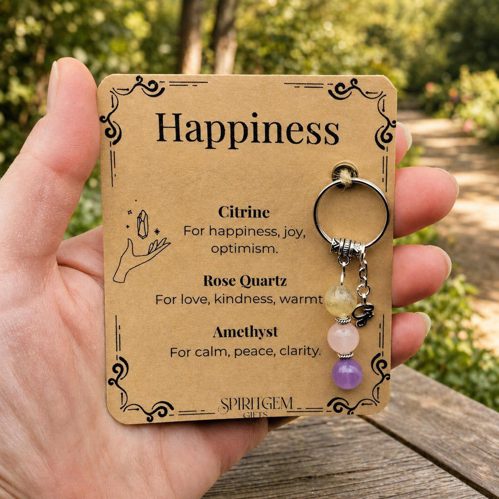 PERSONALISED Cheer Up Gift Keyring, Positive Vibes Charm, Mental Health Support Keepsake, Joy Gift