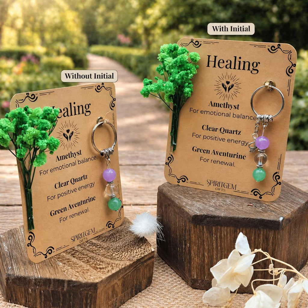 Personalised Healing Keyring, Get Well Soon Gift, Surgery Recovery, Emotional Support Token, Thinking Of You Present, Renewal