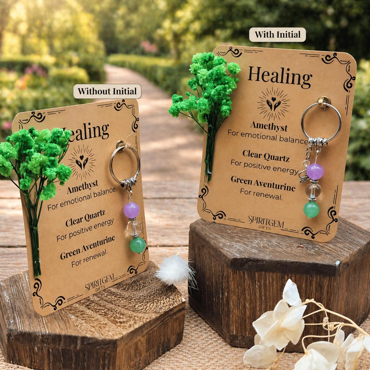 Personalised Healing Keyring, Get Well Soon Gift, Surgery Recovery, Emotional Support Token, Thinking Of You Present, Renewal