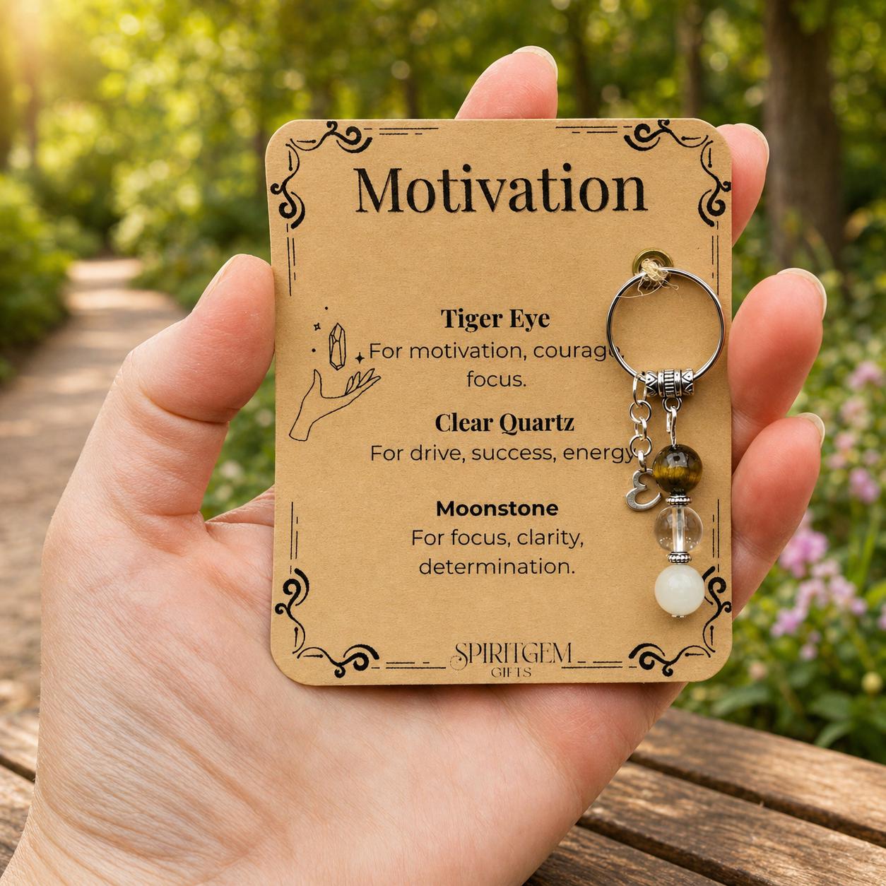 You Got This Gift, Motivation Crystal Keyring, Personalised Encouragement Keepsake