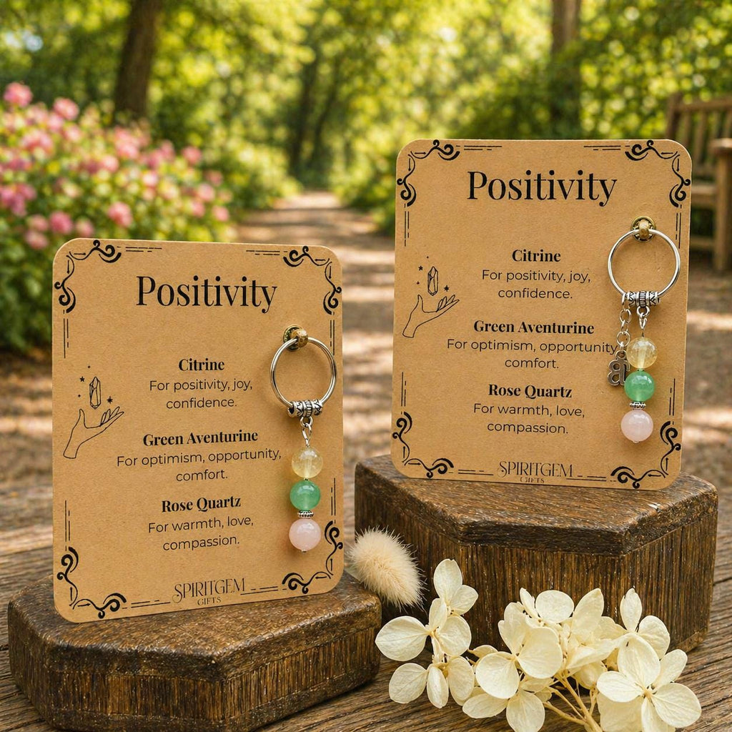 Sending Sunshine Gift, Cheer Up Crystal Keyring, Personalised Happy Post Keepsake