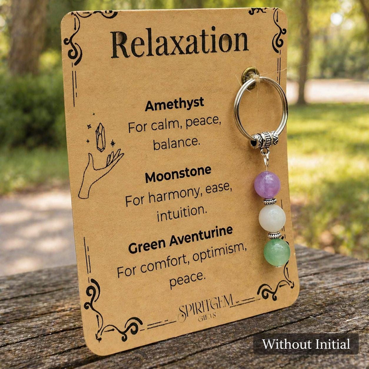 PERSONALISED Spa Day Gift Keyring, Stress Relief Charm, Self Care Keepsake, Unwind Token