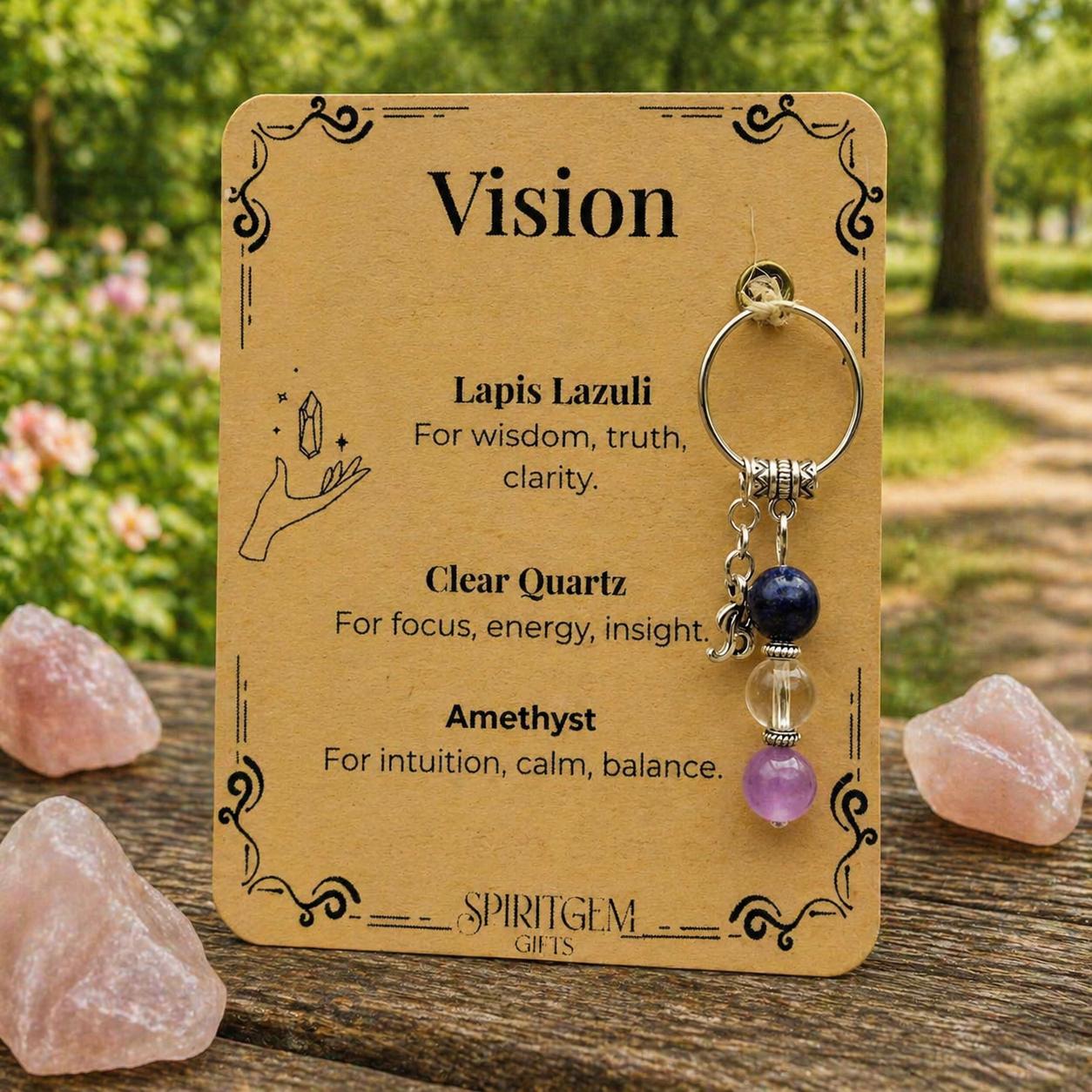 New Business Gift, Entrepreneur Crystal Keyring, Personalised Good Luck Venture Keepsake
