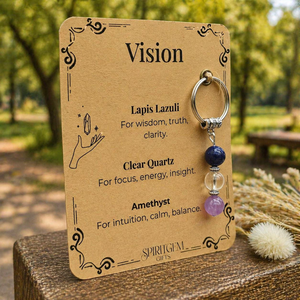 New Business Gift, Entrepreneur Crystal Keyring, Personalised Good Luck Venture Keepsake