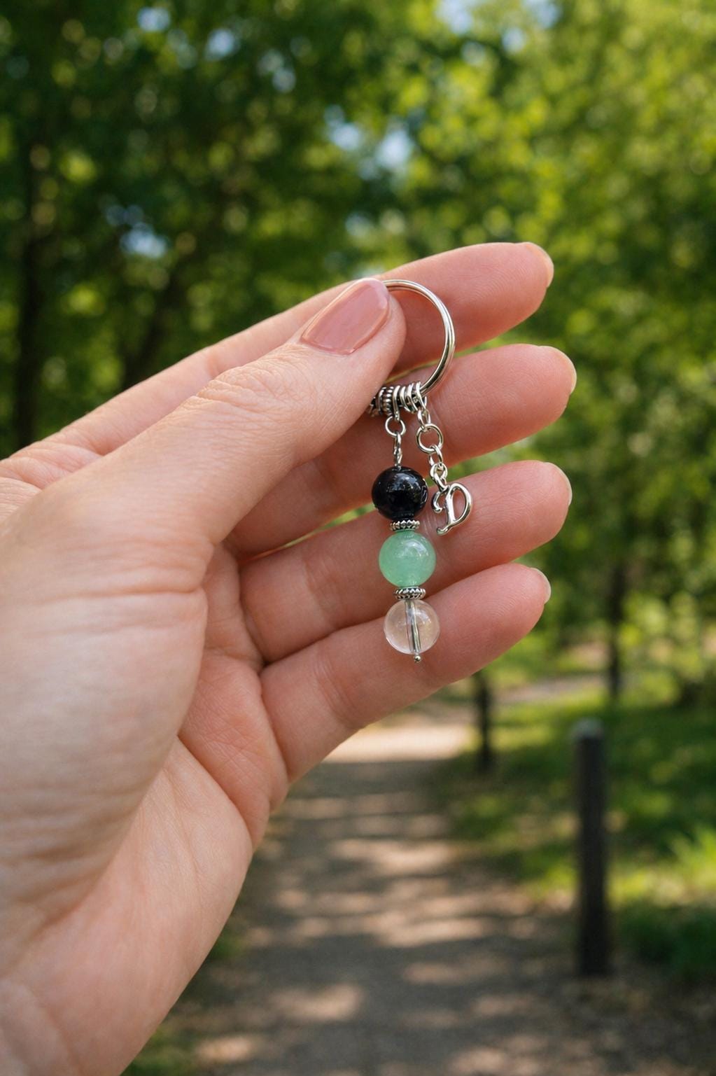 PERSONALISED Crystal Keyring for Her. Resilient Women Birthday Gift / Healing Gift for Wife with Meaning Card / Motivational,  Feminine Gift