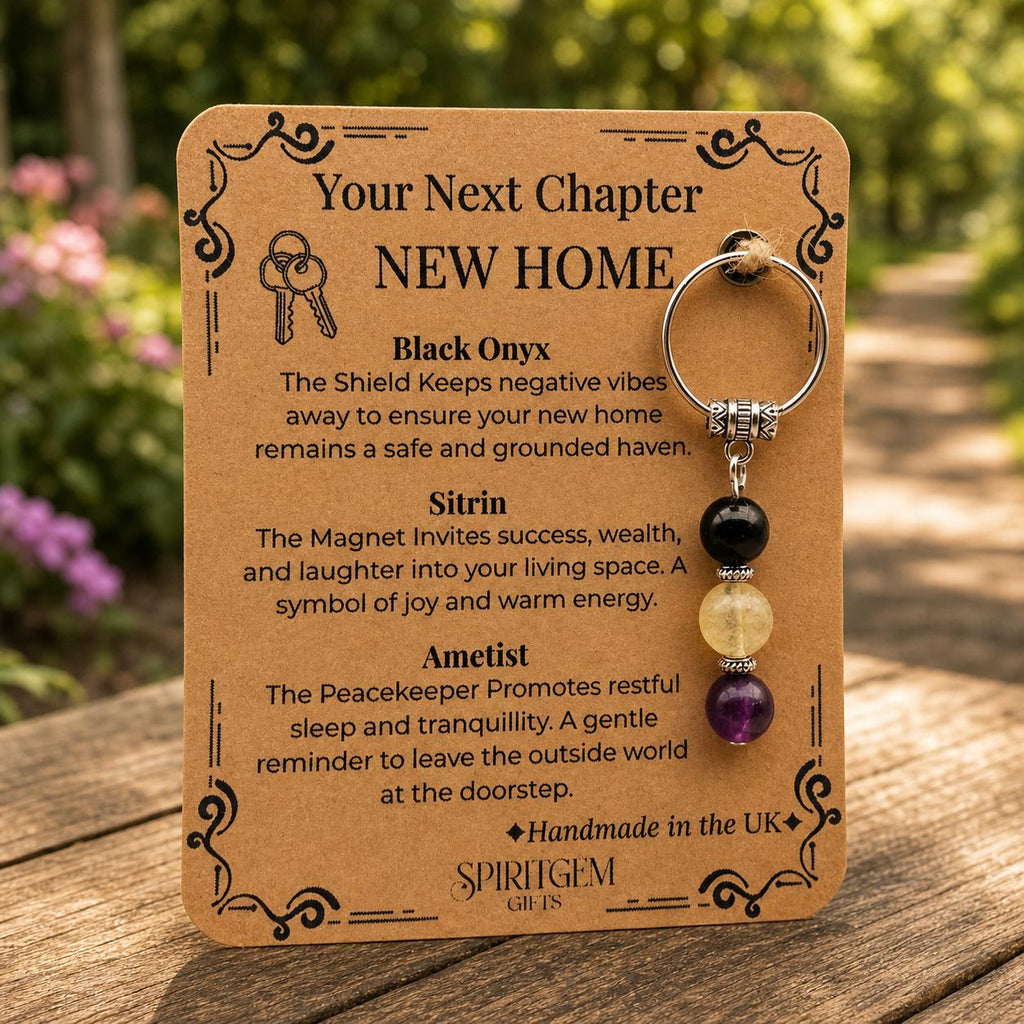 New Home Crystal Keyring Gift