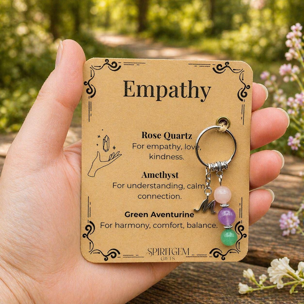 Midwife Thank You Gift, Crystal Keyring, Personalised Appreciation Keepsake