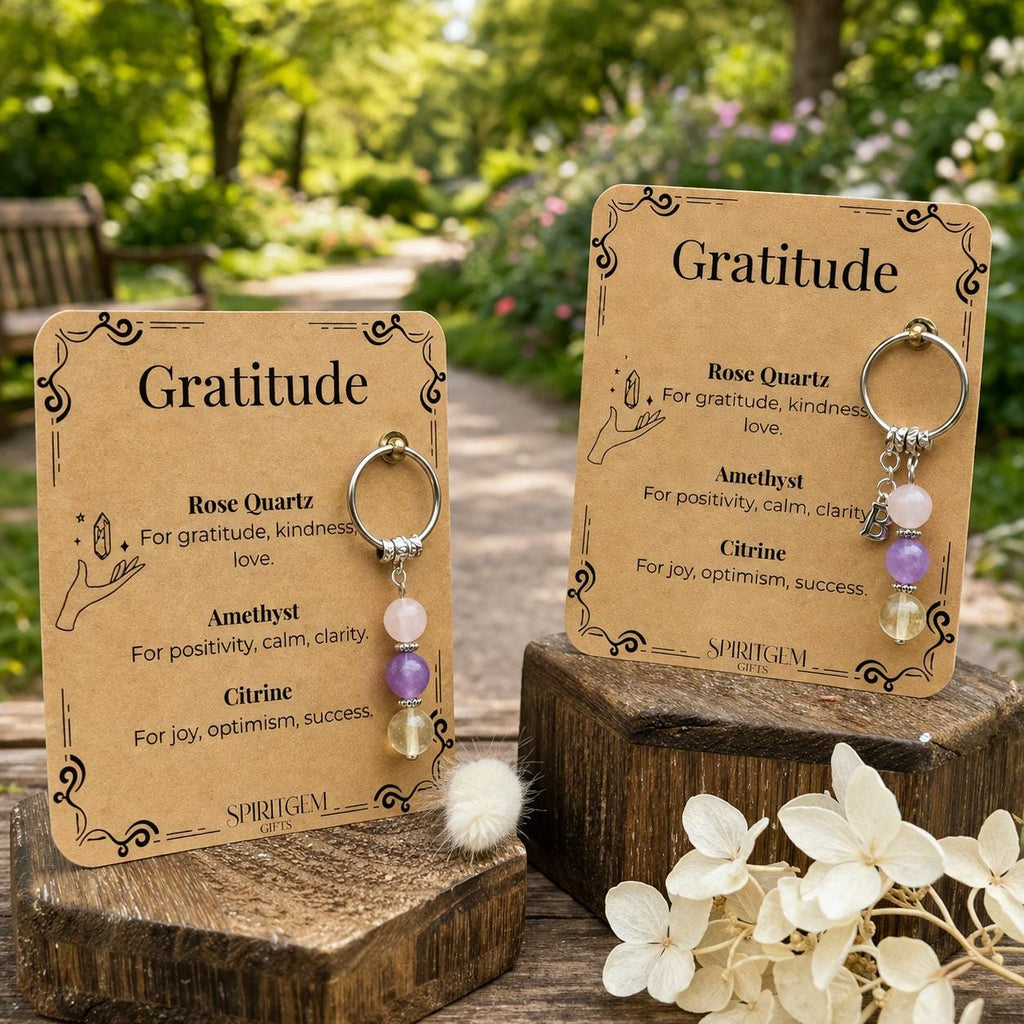 Personalised Gratitude Keyring, Thank You Gift, Appreciation Present, Teacher Nurse Mentor Token, Kindness Charm