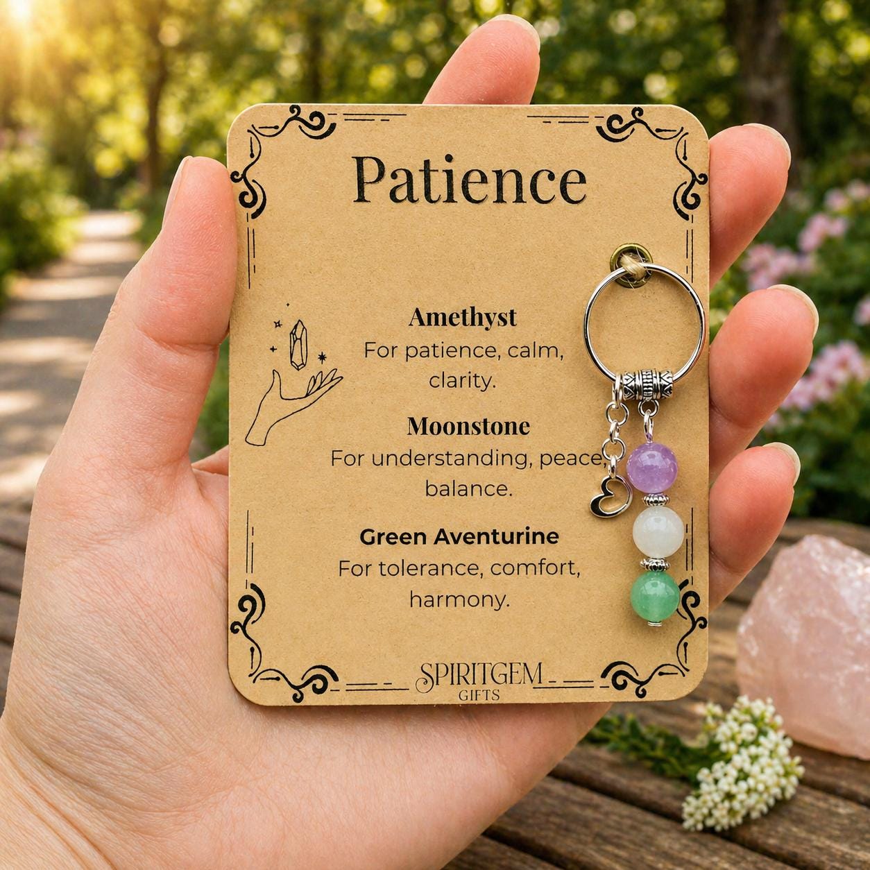 Teaching Assistant Gift, Thank You TA Crystal Keyring, Personalised End of Year Keepsake for Her