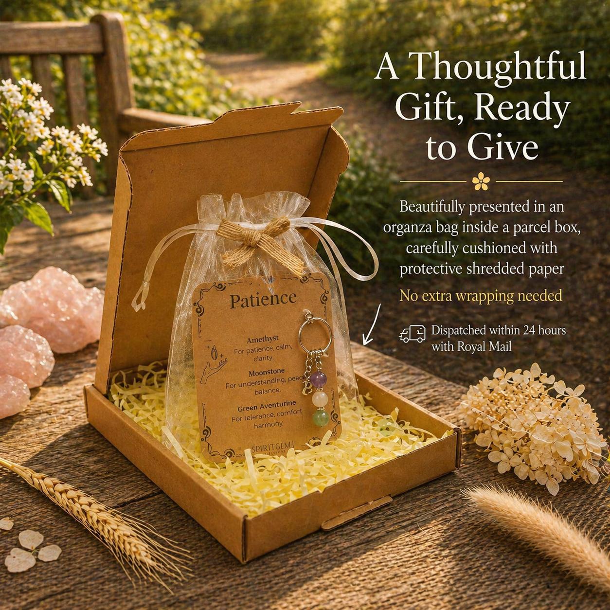 Teaching Assistant Gift, Thank You TA Crystal Keyring, Personalised End of Year Keepsake for Her