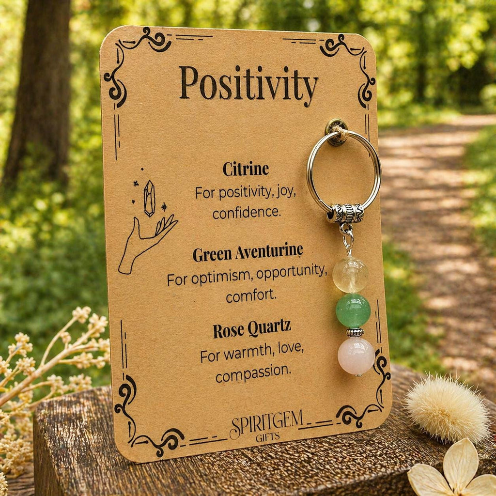 Sending Sunshine Gift, Cheer Up Crystal Keyring, Personalised Happy Post Keepsake