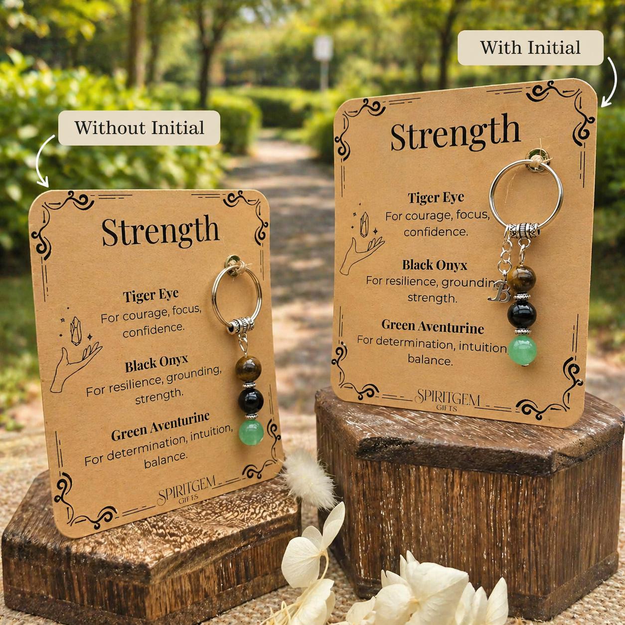 Personalised Strength Keyring, Resilience Gift, Hard Times Support, Courage Token, Survivor Present, Determination