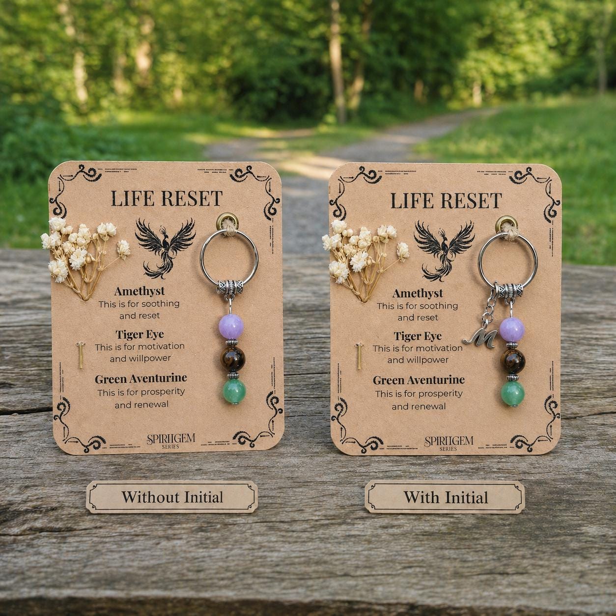 Personalised Life Reset Keyring, Phoenix Transformation Token, Fresh Start Present, New Beginnings Charm