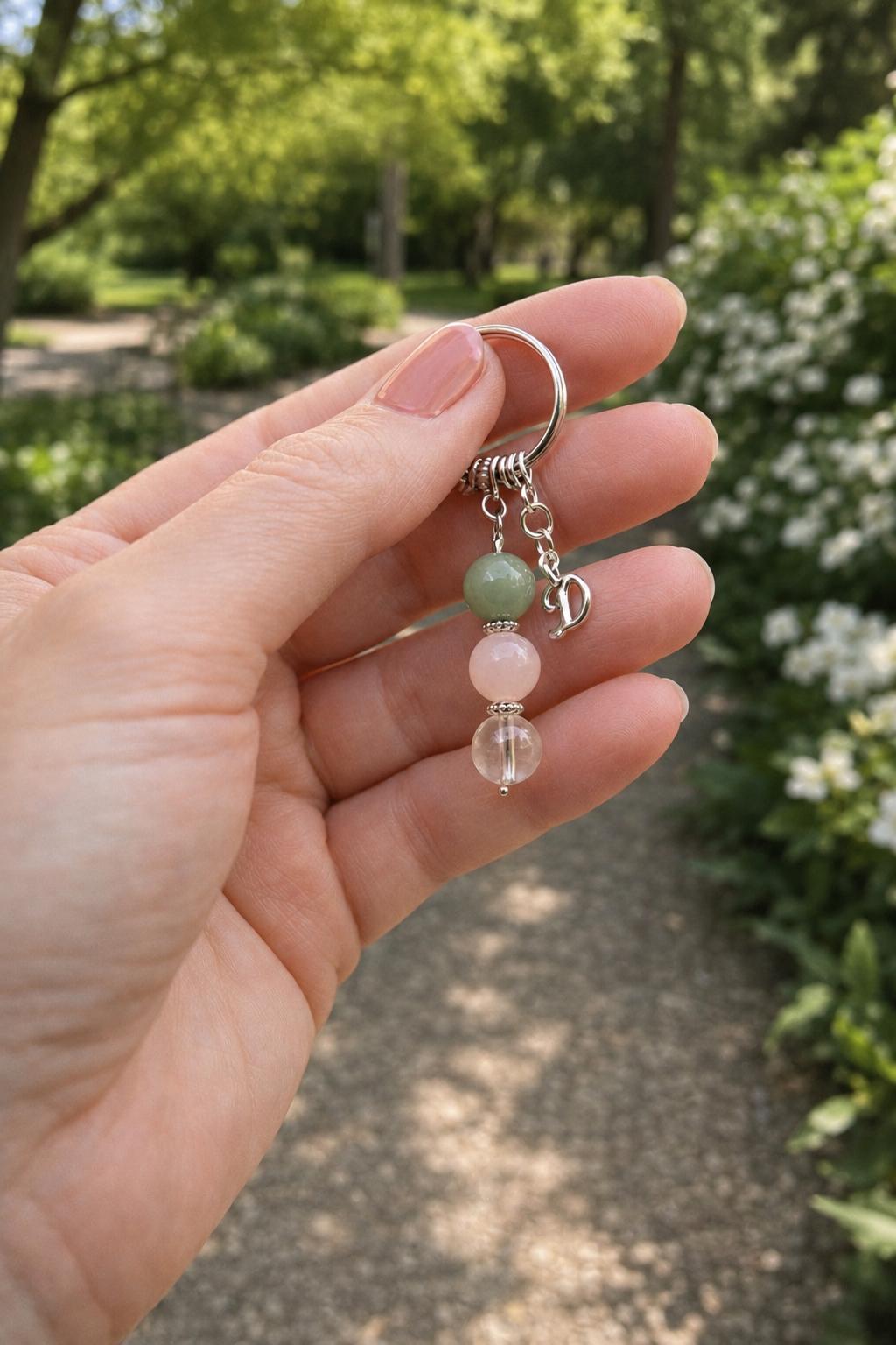 First Home Gift, First Time Buyer Crystal Keyring with Illustrated 'Where Your Next Story Begins' Card