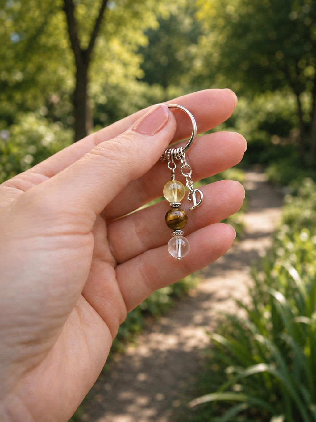 PERSONALISED CELEBRATION Crystal Keyring, Congratulations Gift with Illustrated Keepsake Card