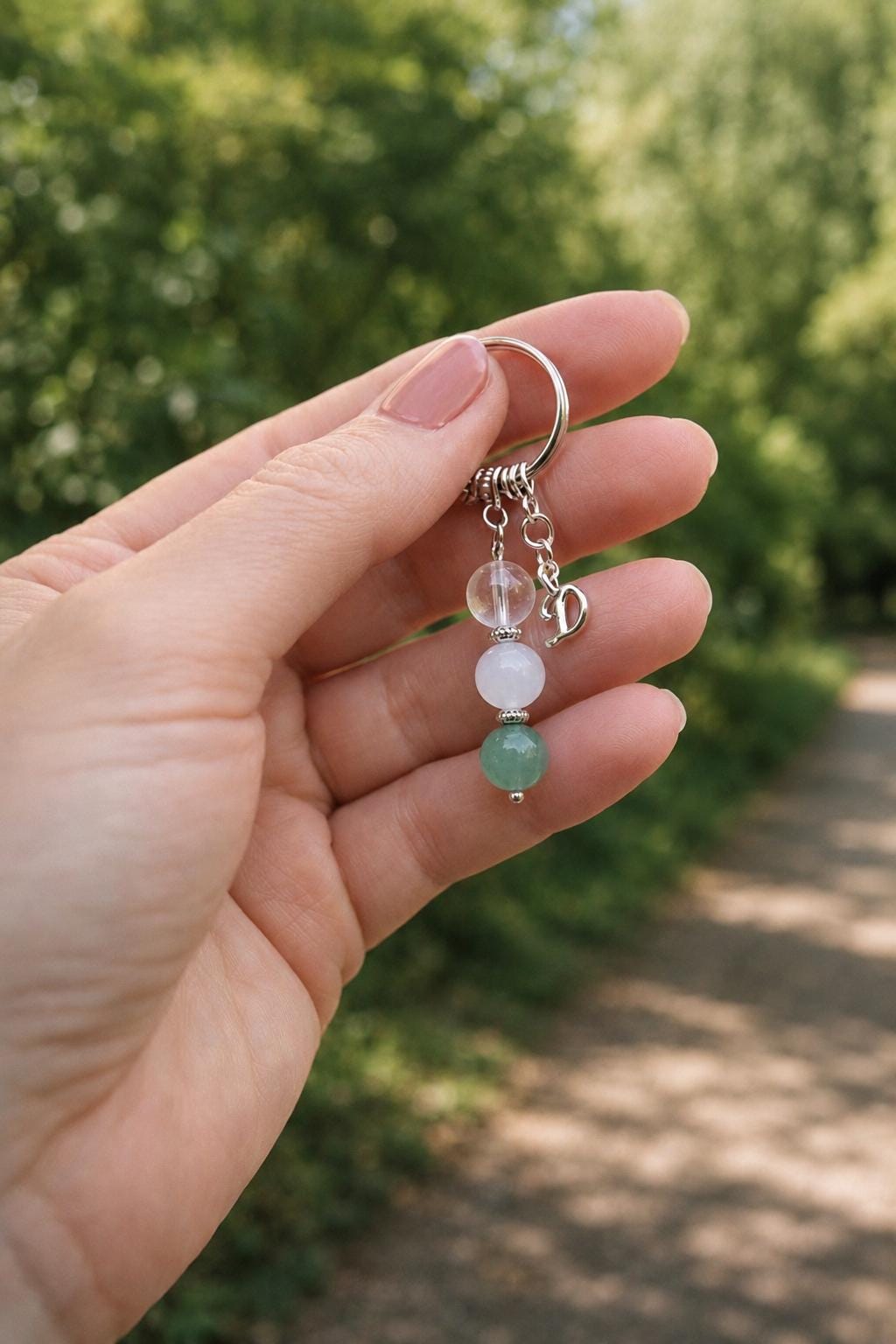 PERSONALISED FRESH START Crystal Keyring, New Chapter Gift with Illustrated Keepsake Card