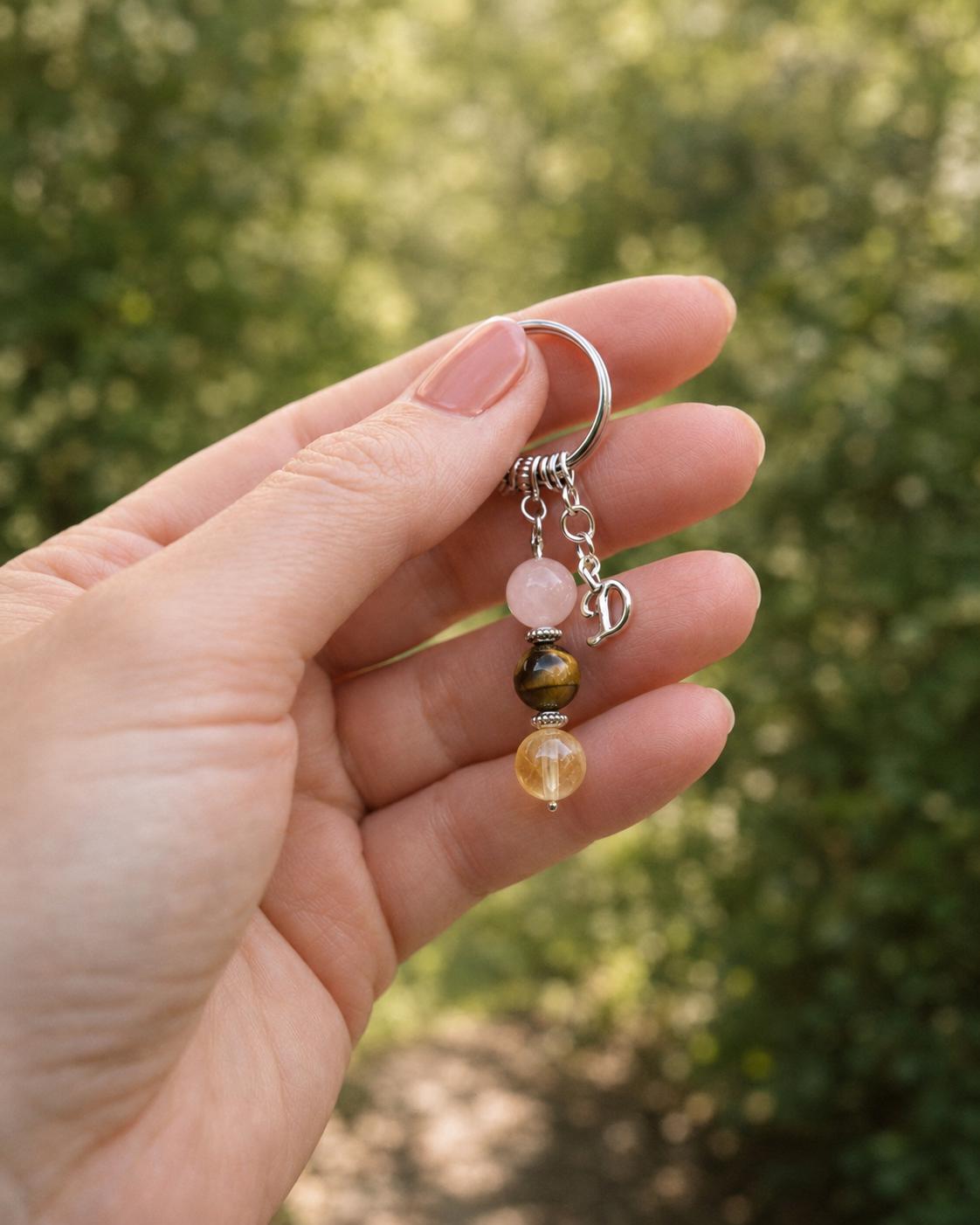 Personalised SON Crystal Keyring with Illustrated Keepsake Card Birthday Gift