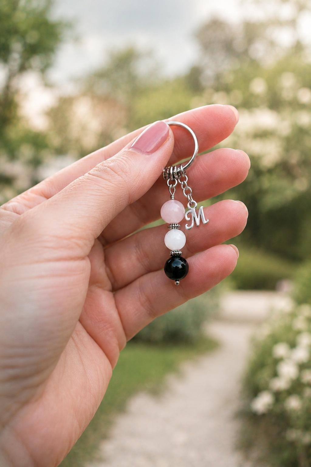 Dog Mum Gift, Crystal Keyring with Illustrated 'Loved by a Little Paw' Card, From the Dog