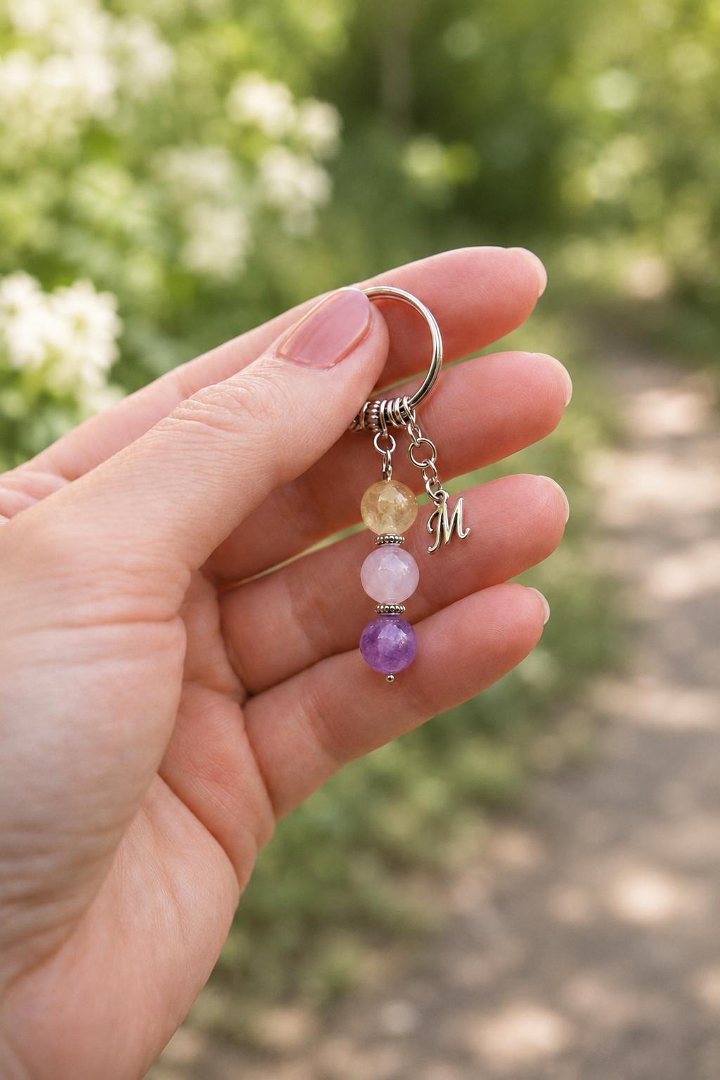 Personalised CHEEKY Crystal Keyring with Illustrated Keepsake Card Funny Birthday Gift