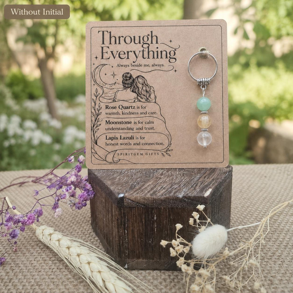 Personalised Friend Crystal Keyring with Keepsake Card