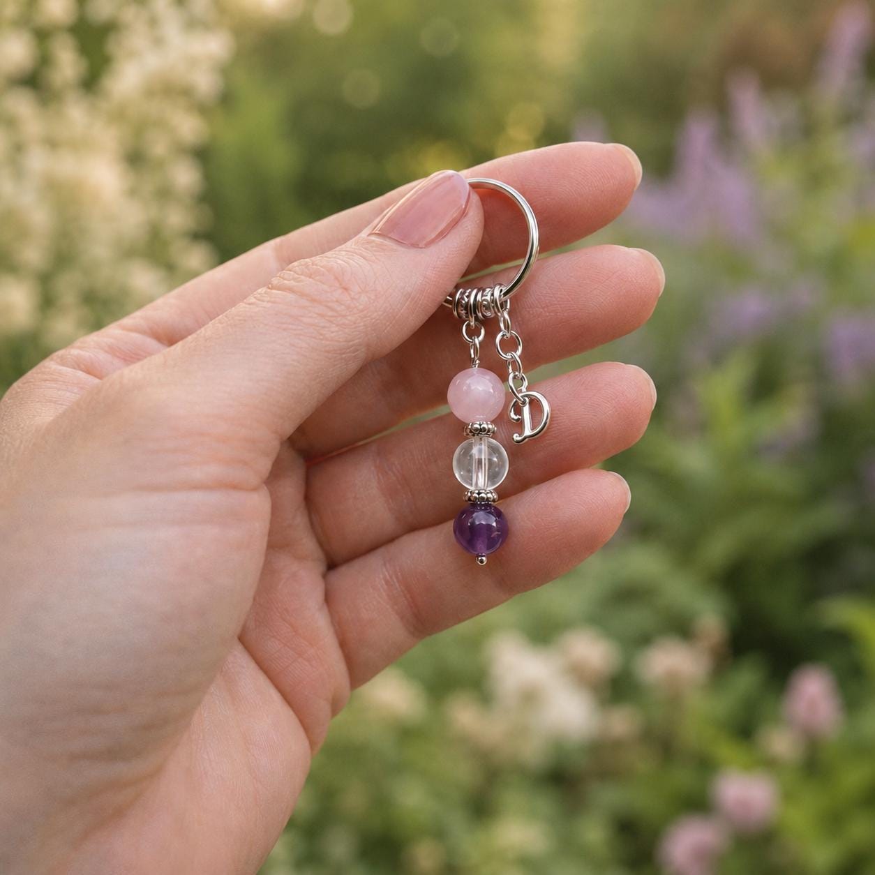 Personalised PREGNANCY Crystal Keyring with Illustrated Keepsake Card Baby Shower Gift
