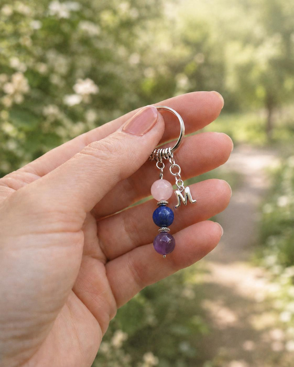 Personalised MODERN LOVE Crystal Keyring with Illustrated Keepsake Card Valentine’s Day Gift